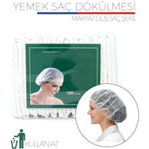 Takaz Global Yemek Saç Dökülmesi Bonesi 100 Adet Noble